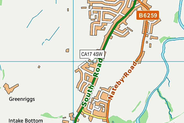 CA17 4SW map - OS VectorMap District (Ordnance Survey)