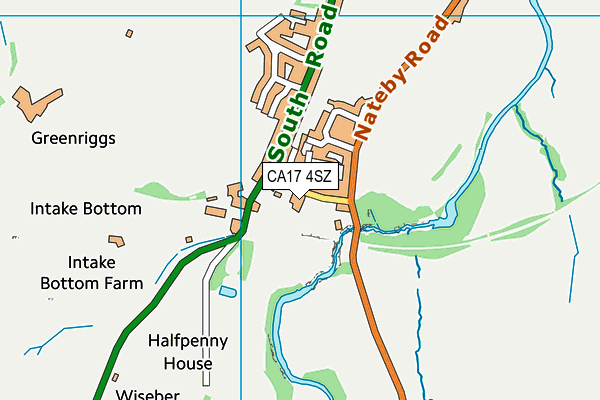 CA17 4SZ map - OS VectorMap District (Ordnance Survey)