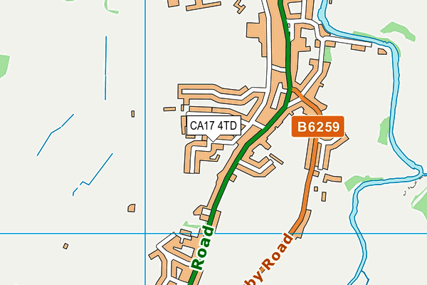 CA17 4TD map - OS VectorMap District (Ordnance Survey)