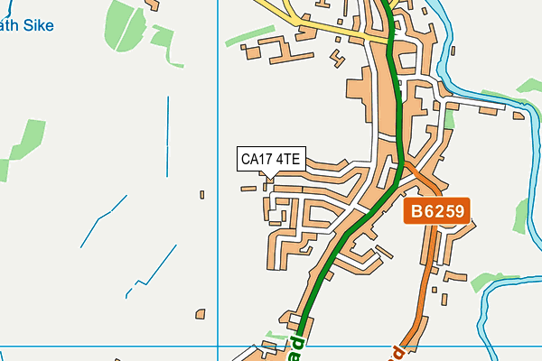 CA17 4TE map - OS VectorMap District (Ordnance Survey)