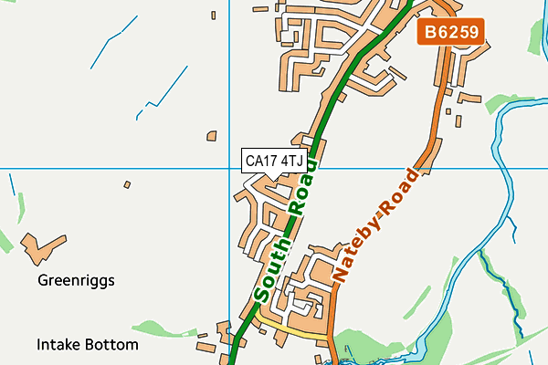 CA17 4TJ map - OS VectorMap District (Ordnance Survey)