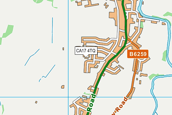 CA17 4TQ map - OS VectorMap District (Ordnance Survey)