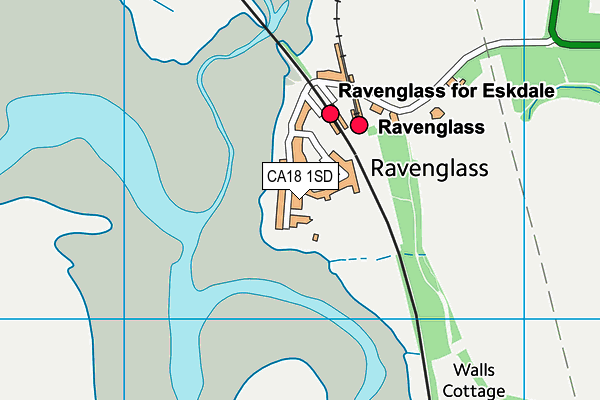 CA18 1SD map - OS VectorMap District (Ordnance Survey)