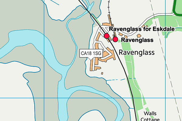 CA18 1SG map - OS VectorMap District (Ordnance Survey)