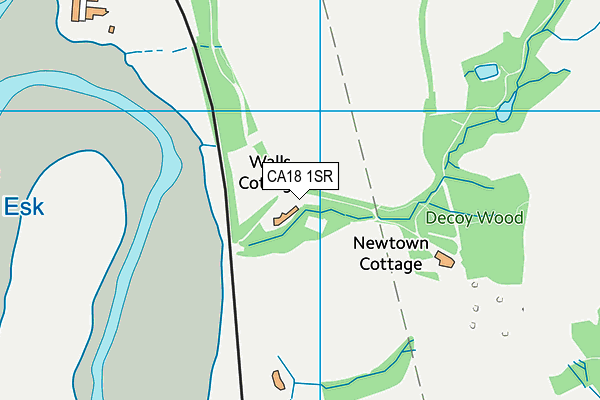 CA18 1SR map - OS VectorMap District (Ordnance Survey)