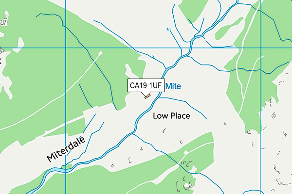 CA19 1UF map - OS VectorMap District (Ordnance Survey)