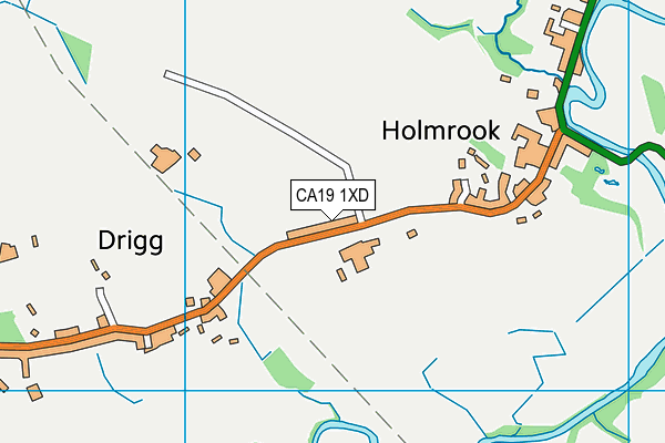 CA19 1XD map - OS VectorMap District (Ordnance Survey)