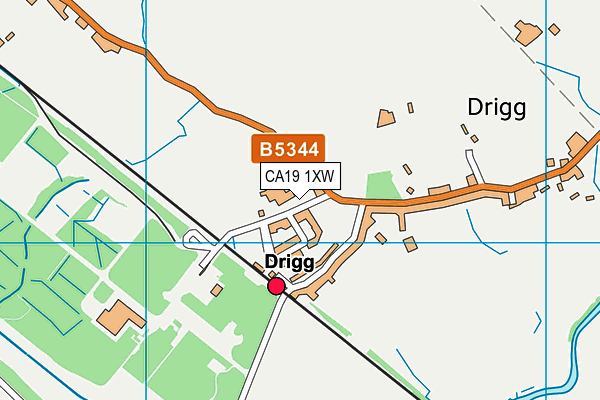 CA19 1XW map - OS VectorMap District (Ordnance Survey)