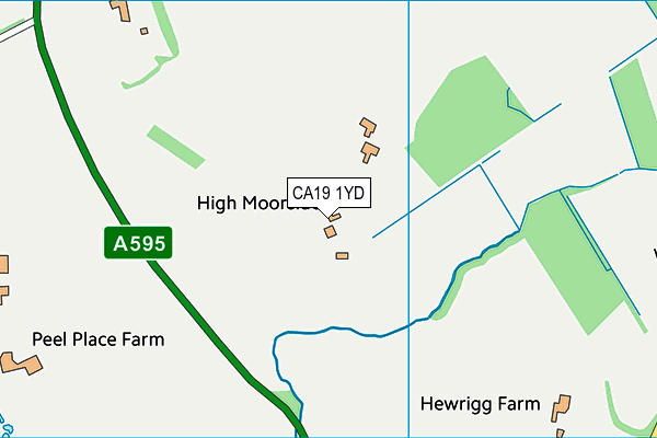 CA19 1YD map - OS VectorMap District (Ordnance Survey)