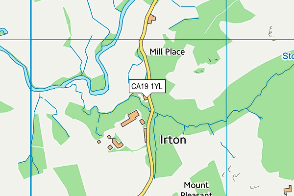 CA19 1YL map - OS VectorMap District (Ordnance Survey)