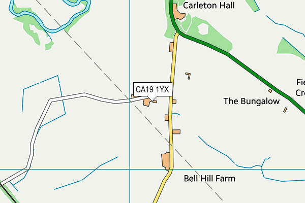 CA19 1YX map - OS VectorMap District (Ordnance Survey)