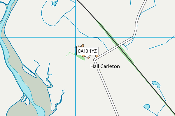 CA19 1YZ map - OS VectorMap District (Ordnance Survey)