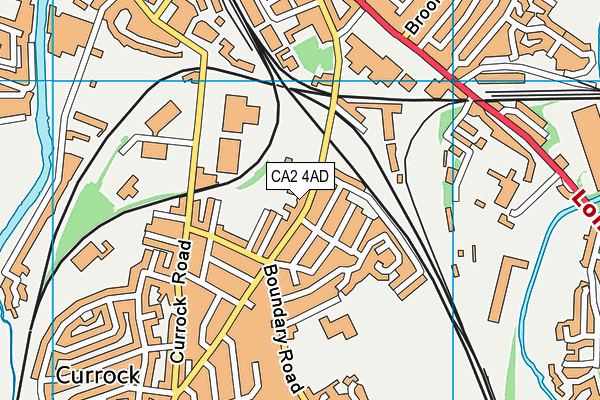CA2 4AD map - OS VectorMap District (Ordnance Survey)