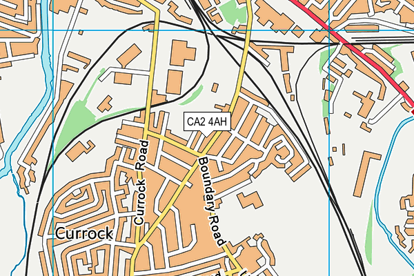 CA2 4AH map - OS VectorMap District (Ordnance Survey)