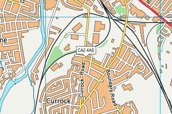 Lifestyle Fitness (Carlisle) map (CA2 4AS) - OS VectorMap District (Ordnance Survey)