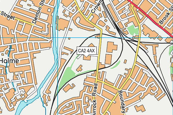 Everlast Gyms (Carlisle) map (CA2 4AX) - OS VectorMap District (Ordnance Survey)