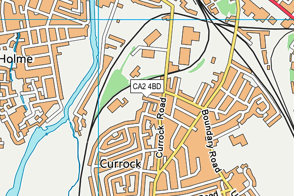 CA2 4BD map - OS VectorMap District (Ordnance Survey)