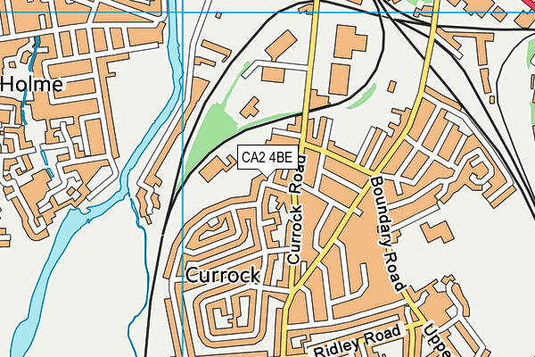 CA2 4BE map - OS VectorMap District (Ordnance Survey)
