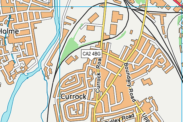 CA2 4BG map - OS VectorMap District (Ordnance Survey)