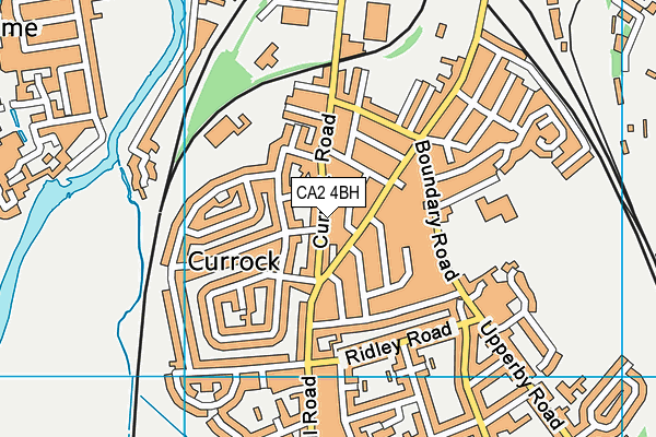 CA2 4BH map - OS VectorMap District (Ordnance Survey)