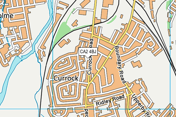 CA2 4BJ map - OS VectorMap District (Ordnance Survey)