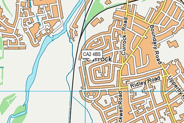 CA2 4BS map - OS VectorMap District (Ordnance Survey)