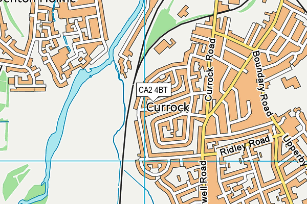 CA2 4BT map - OS VectorMap District (Ordnance Survey)