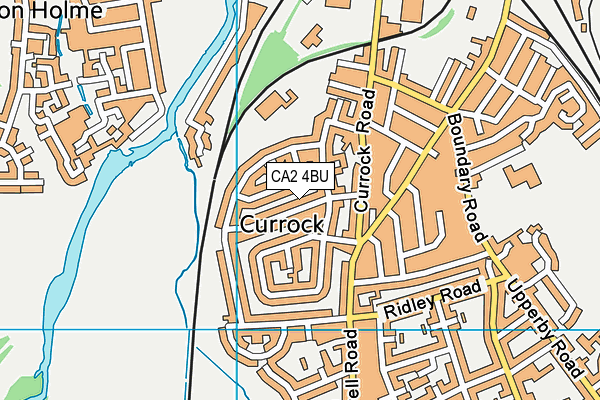 CA2 4BU map - OS VectorMap District (Ordnance Survey)