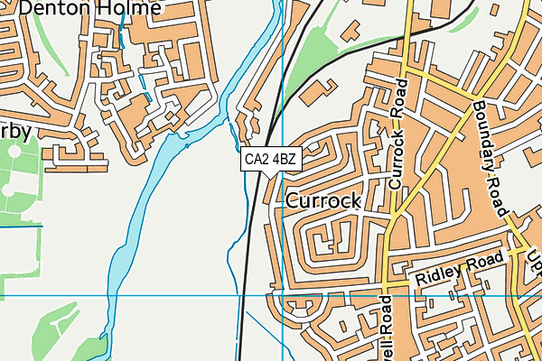 CA2 4BZ map - OS VectorMap District (Ordnance Survey)