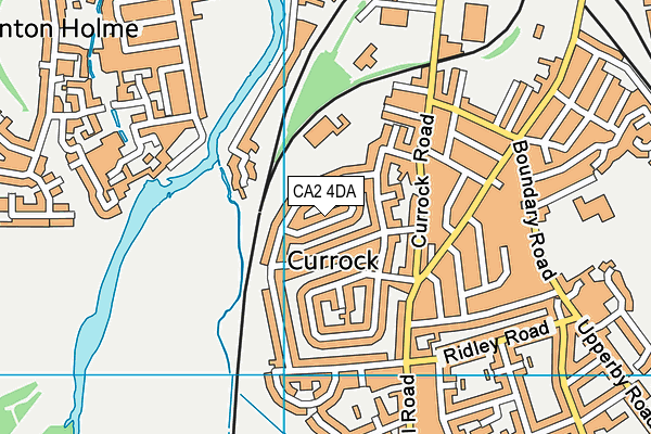 CA2 4DA map - OS VectorMap District (Ordnance Survey)