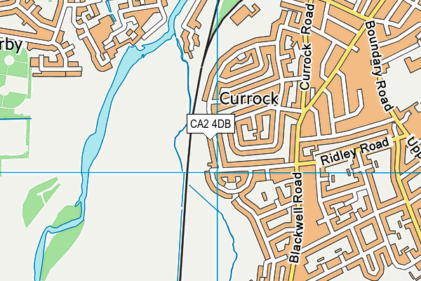 CA2 4DB map - OS VectorMap District (Ordnance Survey)
