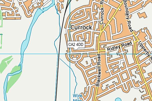 CA2 4DD map - OS VectorMap District (Ordnance Survey)