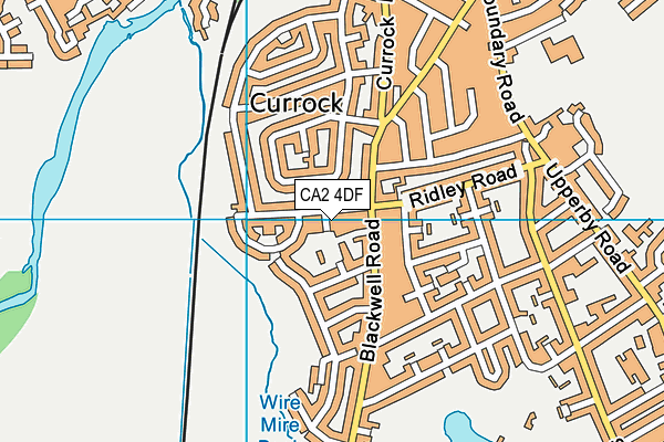CA2 4DF map - OS VectorMap District (Ordnance Survey)