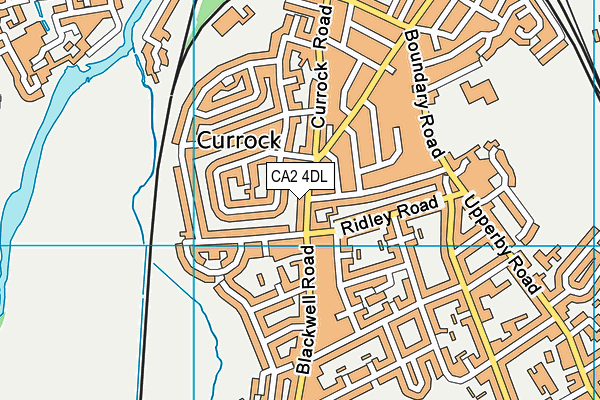 CA2 4DL map - OS VectorMap District (Ordnance Survey)