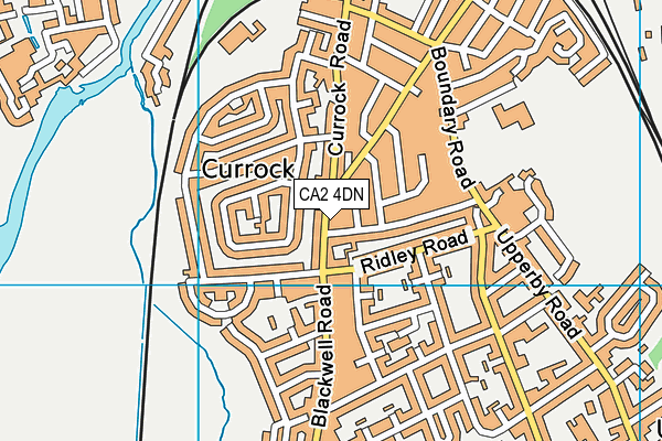 CA2 4DN map - OS VectorMap District (Ordnance Survey)