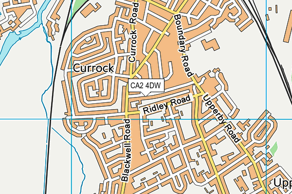 CA2 4DW map - OS VectorMap District (Ordnance Survey)