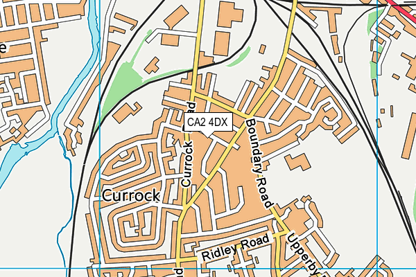 CA2 4DX map - OS VectorMap District (Ordnance Survey)
