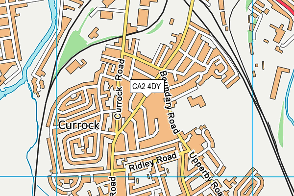 CA2 4DY map - OS VectorMap District (Ordnance Survey)
