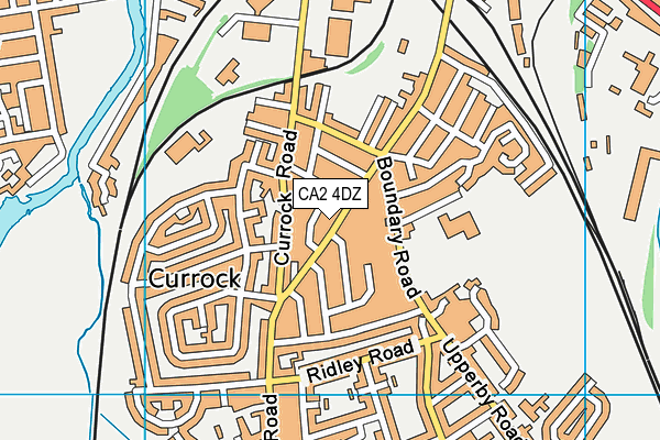 CA2 4DZ map - OS VectorMap District (Ordnance Survey)