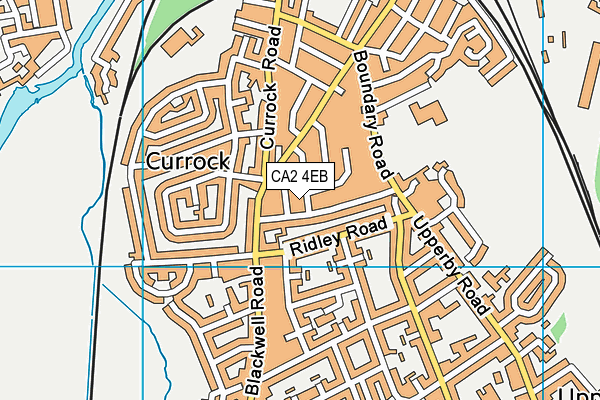 CA2 4EB map - OS VectorMap District (Ordnance Survey)