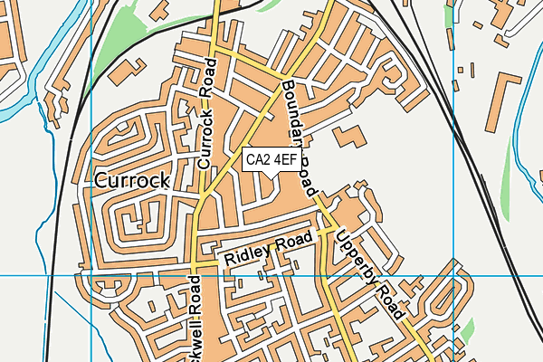 CA2 4EF map - OS VectorMap District (Ordnance Survey)