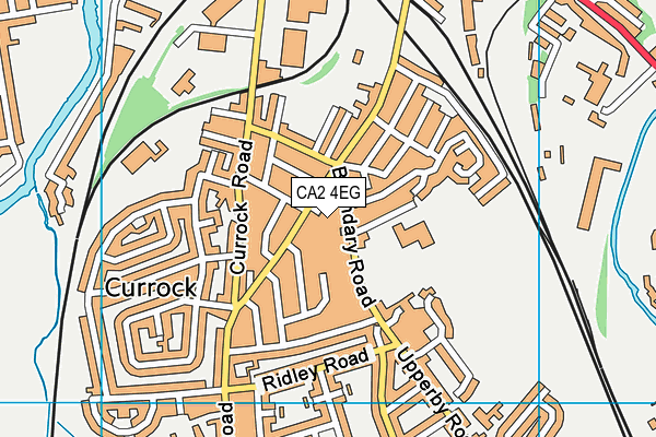 CA2 4EG map - OS VectorMap District (Ordnance Survey)