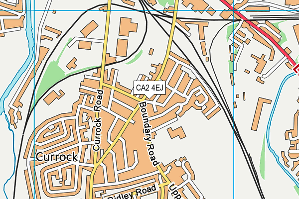 CA2 4EJ map - OS VectorMap District (Ordnance Survey)