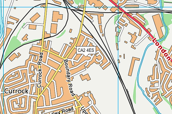 CA2 4ES map - OS VectorMap District (Ordnance Survey)