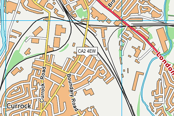 CA2 4EW map - OS VectorMap District (Ordnance Survey)