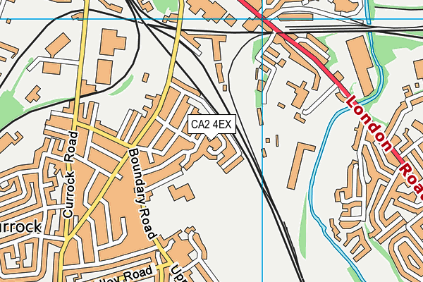 CA2 4EX map - OS VectorMap District (Ordnance Survey)