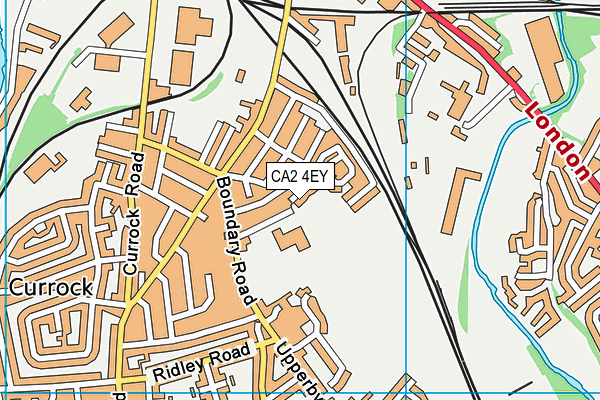 CA2 4EY map - OS VectorMap District (Ordnance Survey)