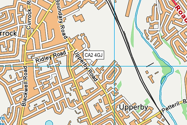 CA2 4GJ map - OS VectorMap District (Ordnance Survey)