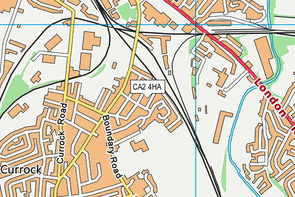 CA2 4HA map - OS VectorMap District (Ordnance Survey)