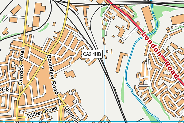 CA2 4HB map - OS VectorMap District (Ordnance Survey)